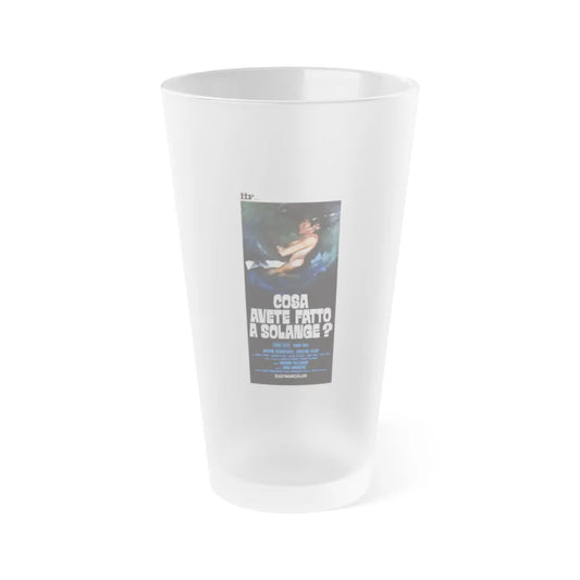 WHAT HAVE YOU DONE TO SOLANGE (2) 1972 Movie Poster - Frosted Pint Glass 16oz-16oz-Frosted-Go Mug Yourself