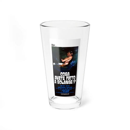 WHAT HAVE YOU DONE TO SOLANGE (2) 1972 Movie Poster - Pint Glass 16oz-16oz-Go Mug Yourself