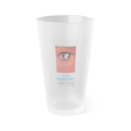WHAT THE PEEPER SAW (ITALIAN) 1972 Movie Poster - Frosted Pint Glass 16oz 16oz Frosted - Go Mug Yourself