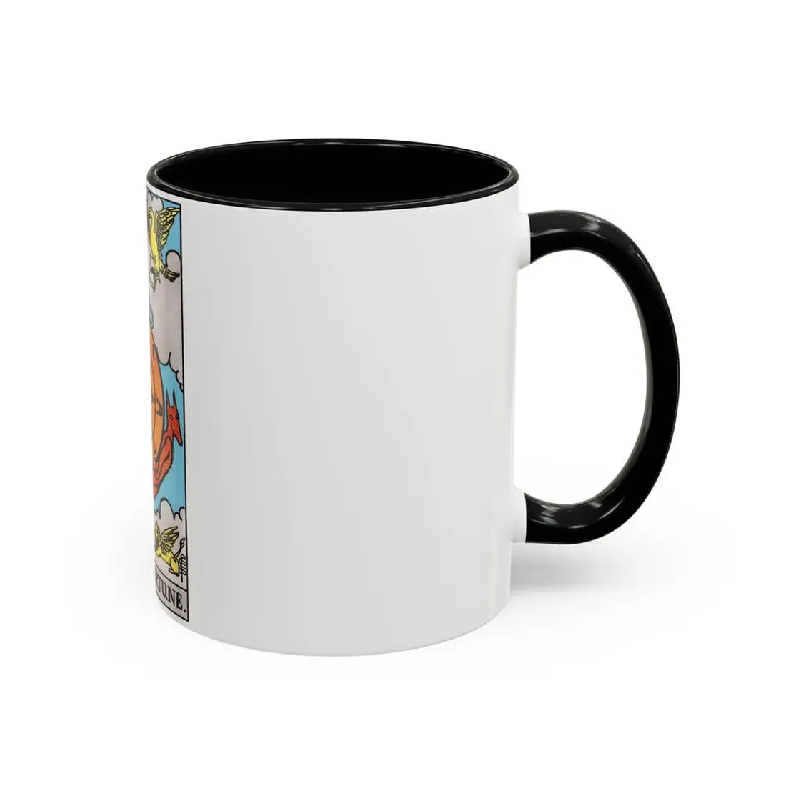 Wheel of Fortune (Tarot Card) Accent Coffee Mug - Go Mug Yourself