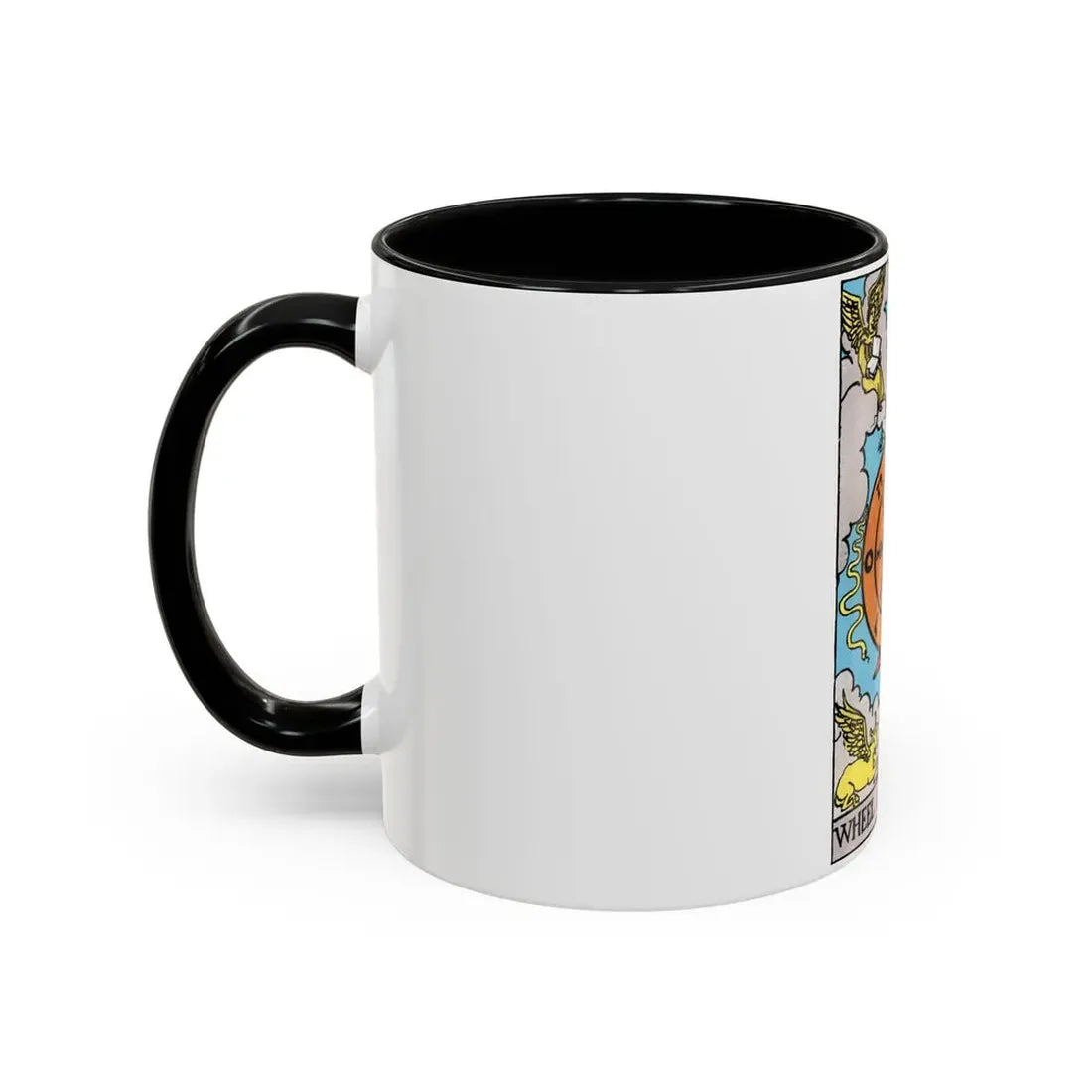 Wheel of Fortune (Tarot Card) Accent Coffee Mug - Go Mug Yourself