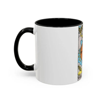 Wheel of Fortune (Tarot Card) Accent Coffee Mug - Go Mug Yourself