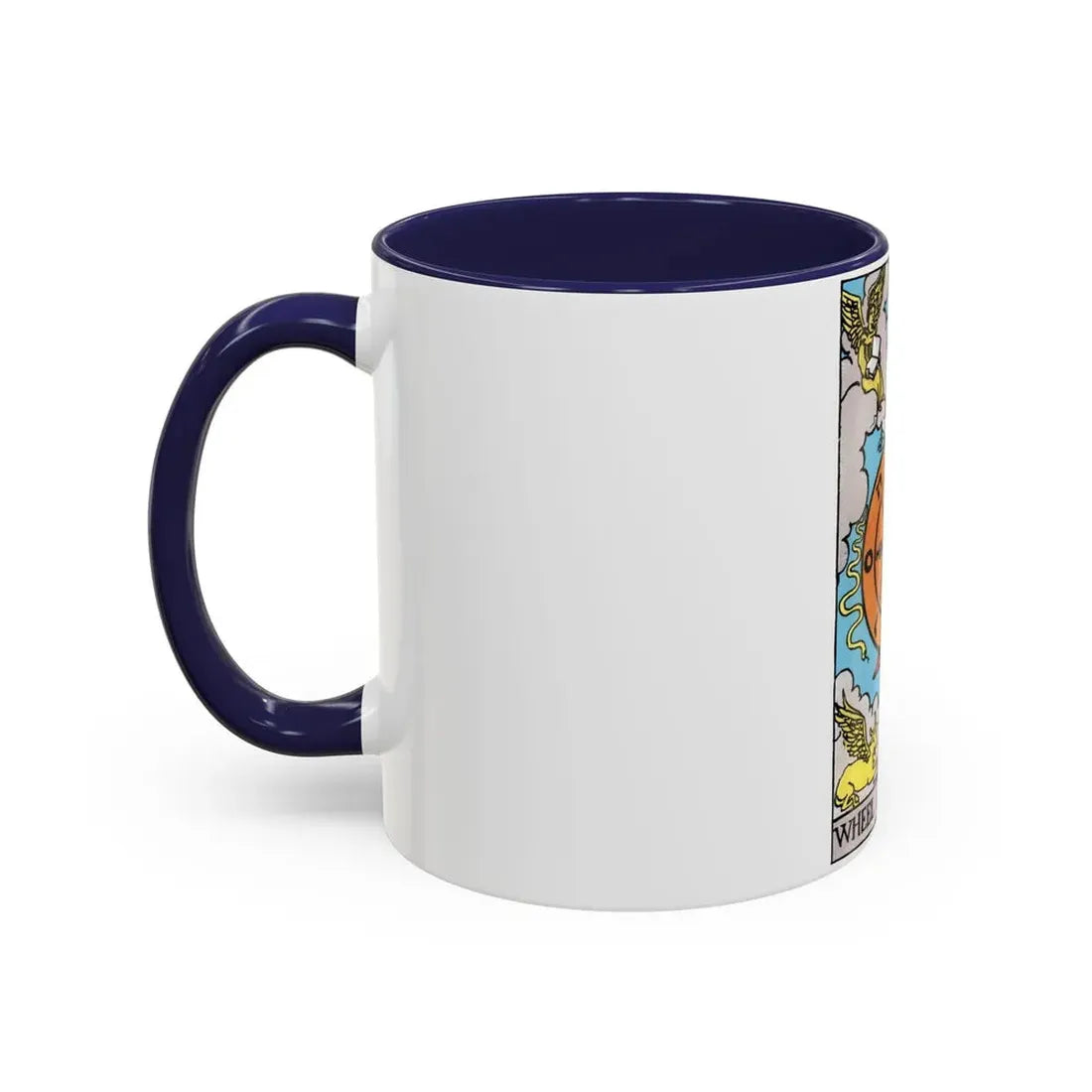 Wheel of Fortune (Tarot Card) Accent Coffee Mug - Go Mug Yourself