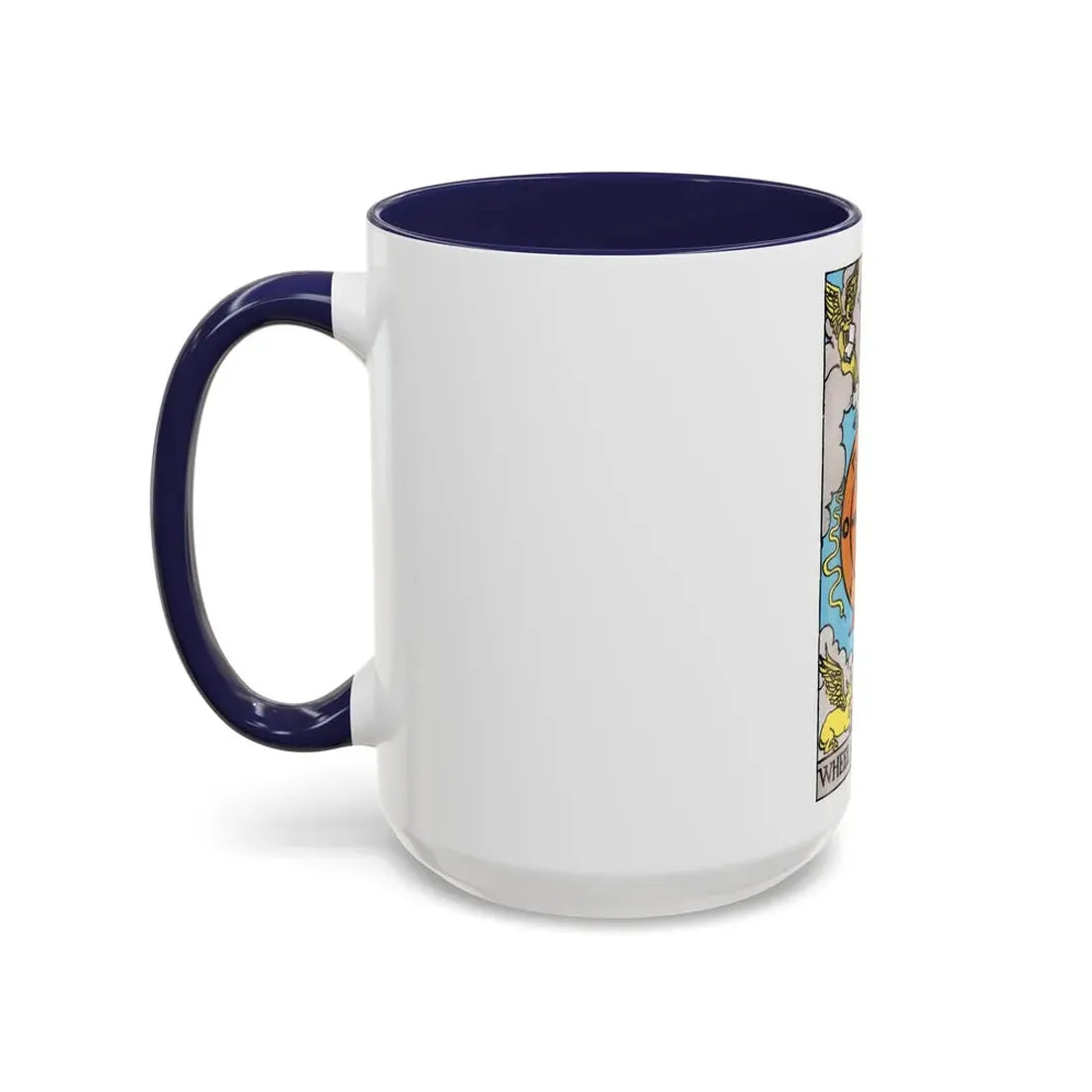 Wheel of Fortune (Tarot Card) Accent Coffee Mug - Go Mug Yourself