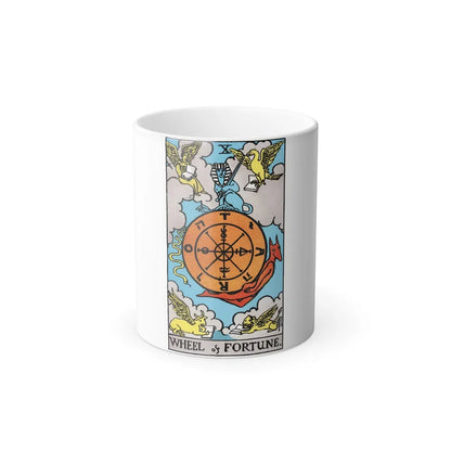 Wheel of Fortune (Tarot Card) Color Changing Mug 11oz-11oz-Go Mug Yourself