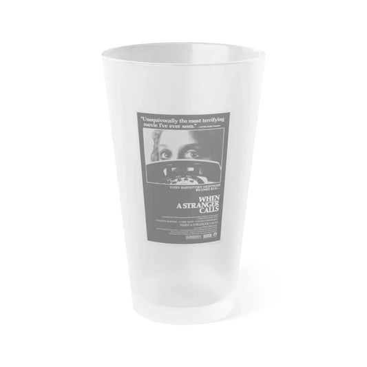 WHEN A STRANGER CALLS 1979 Movie Poster - Frosted Pint Glass 16oz 16oz Frosted - Go Mug Yourself