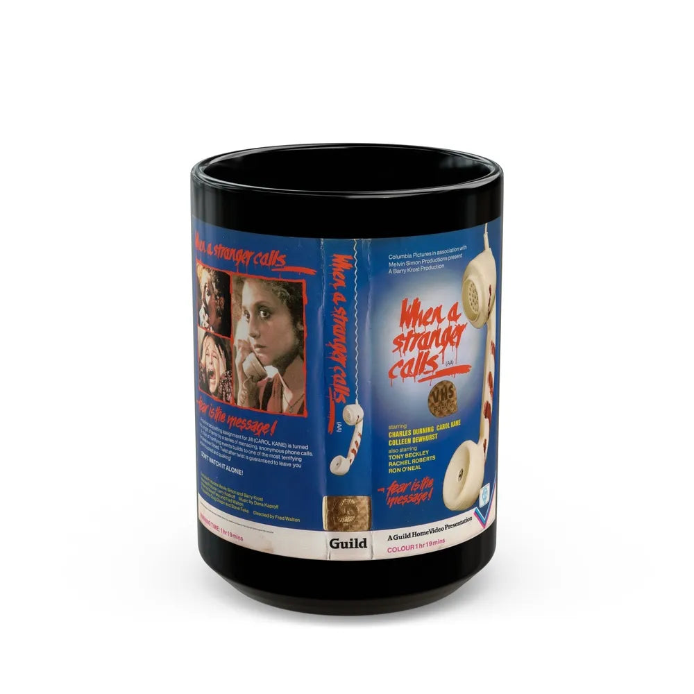 WHEN A STRANGER CALLS (VHS COVER) - Black Coffee Mug-15oz-Go Mug Yourself