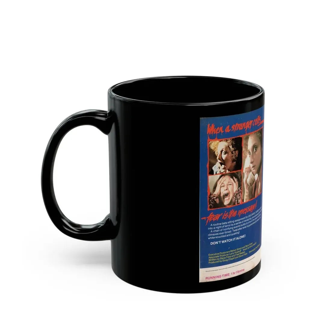 WHEN A STRANGER CALLS (VHS COVER) - Black Coffee Mug - Go Mug Yourself