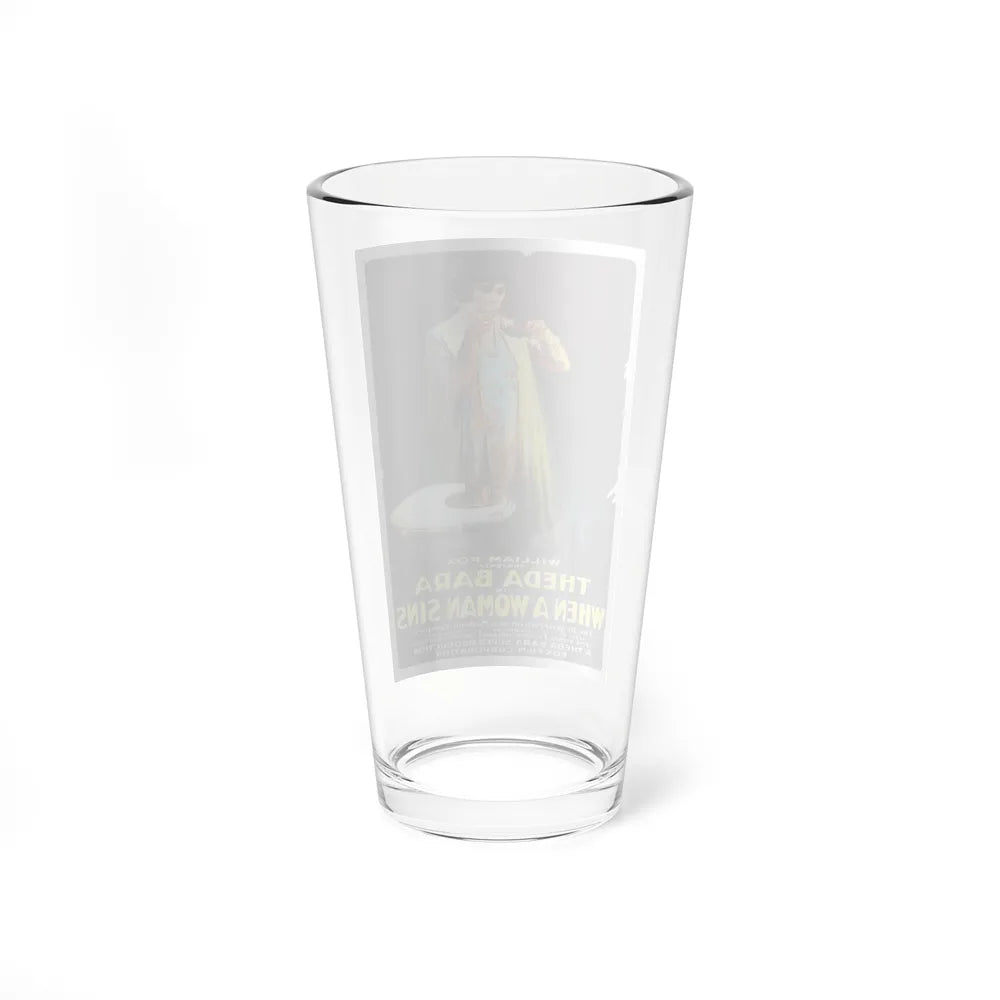 WHEN A WOMAN SINS 1918 Movie Poster - Pint Glass 16oz-Go Mug Yourself