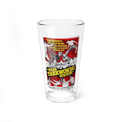 WHEN TAEKWONDO STRIKES 1973 Movie Poster - Pint Glass 16oz-16oz-Go Mug Yourself