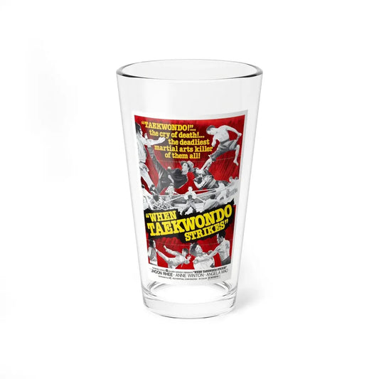 WHEN TAEKWONDO STRIKES 1973 Movie Poster - Pint Glass 16oz 16oz - Go Mug Yourself