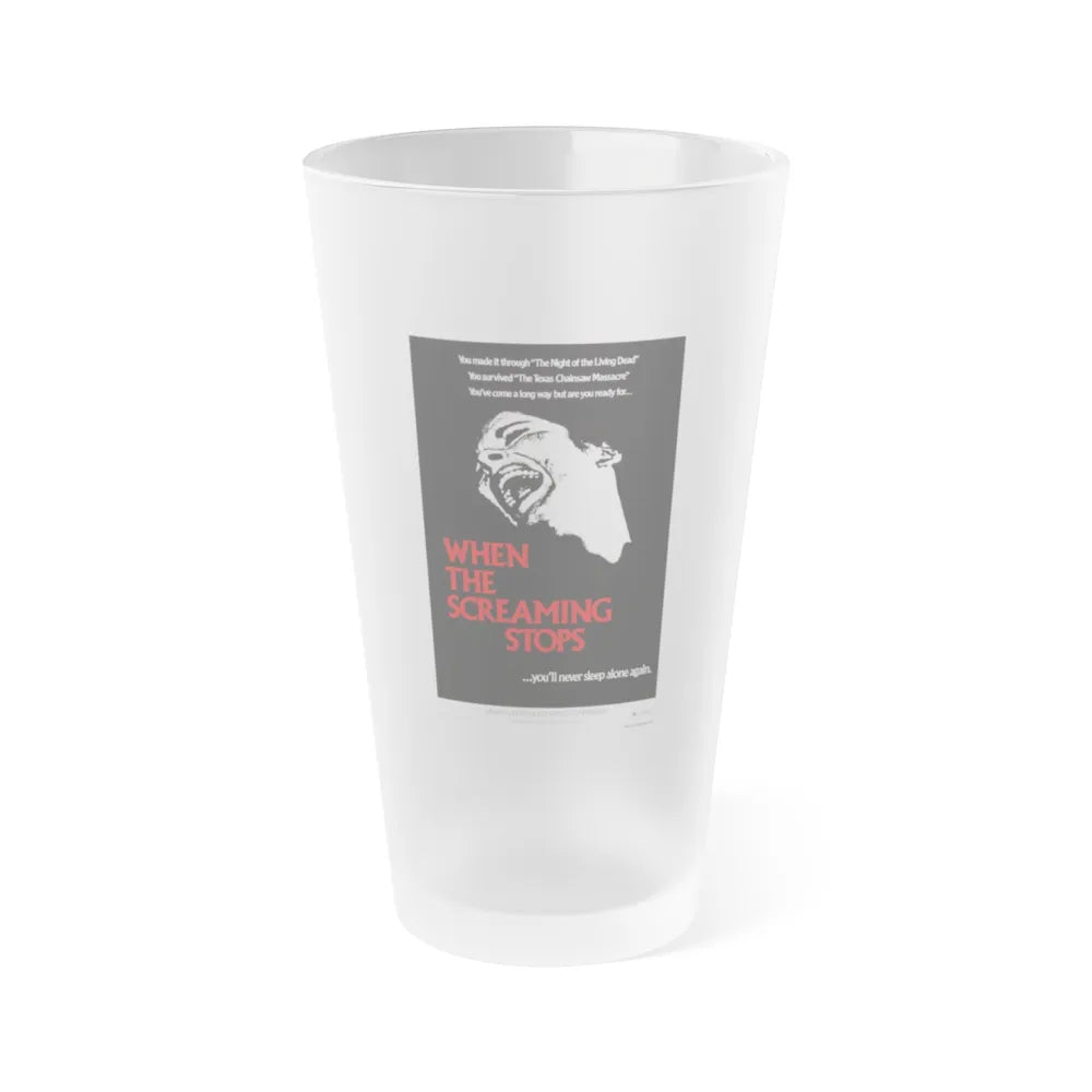 WHEN THE SCREAMING STOPS (LORELEY'S GRASP) 1973 Movie Poster - Frosted Pint Glass 16oz-16oz-Frosted-Go Mug Yourself