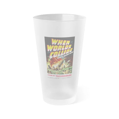 WHEN WORLDS COLLIDE 1951 Movie Poster - Frosted Pint Glass 16oz-16oz-Frosted-Go Mug Yourself