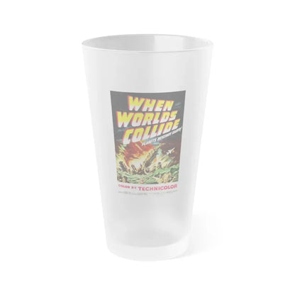 WHEN WORLDS COLLIDE 1951 Movie Poster - Frosted Pint Glass 16oz 16oz Frosted - Go Mug Yourself