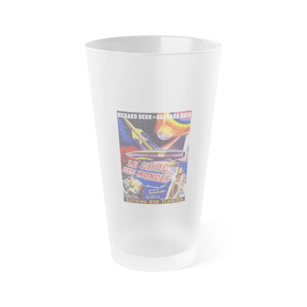 WHEN WORLDS COLLIDE (BELGIAN) 1951 Movie Poster - Frosted Pint Glass 16oz-16oz-Frosted-Go Mug Yourself