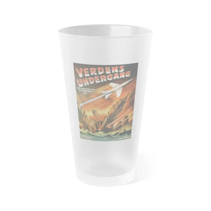 WHEN WORLDS COLLIDE (SCANDINAVIAN) 1951 Movie Poster - Frosted Pint Glass 16oz 16oz Frosted - Go Mug Yourself