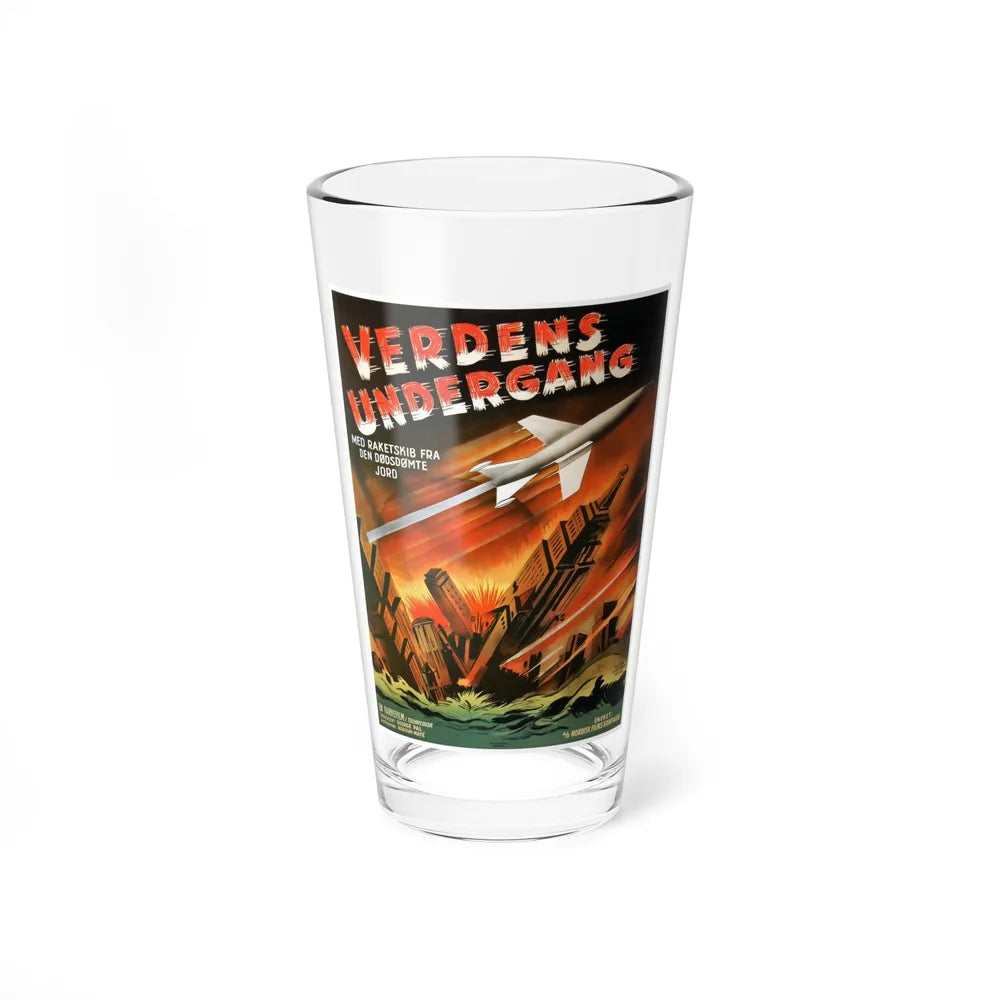 WHEN WORLDS COLLIDE (SCANDINAVIAN) 1951 Movie Poster - Pint Glass 16oz-16oz-Go Mug Yourself