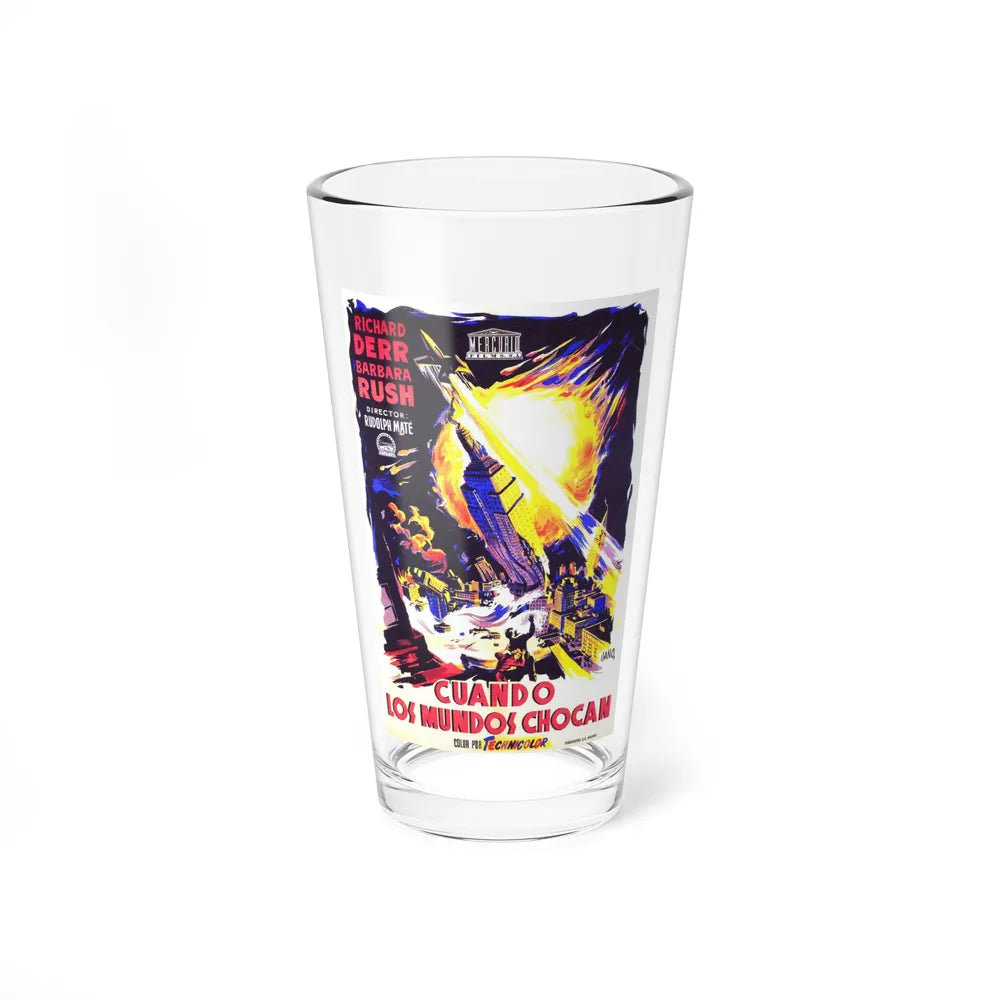 WHEN WORLDS COLLIDE (SPANISH) 1951 Movie Poster - Pint Glass 16oz-16oz-Go Mug Yourself