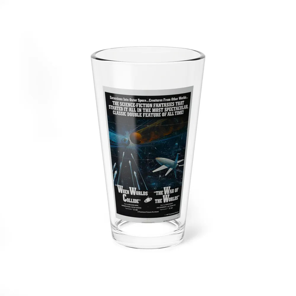 WHEN WORLDS COLLIDE + WAR OF THE WORLDS 1951 Movie Poster - Pint Glass 16oz-16oz-Go Mug Yourself