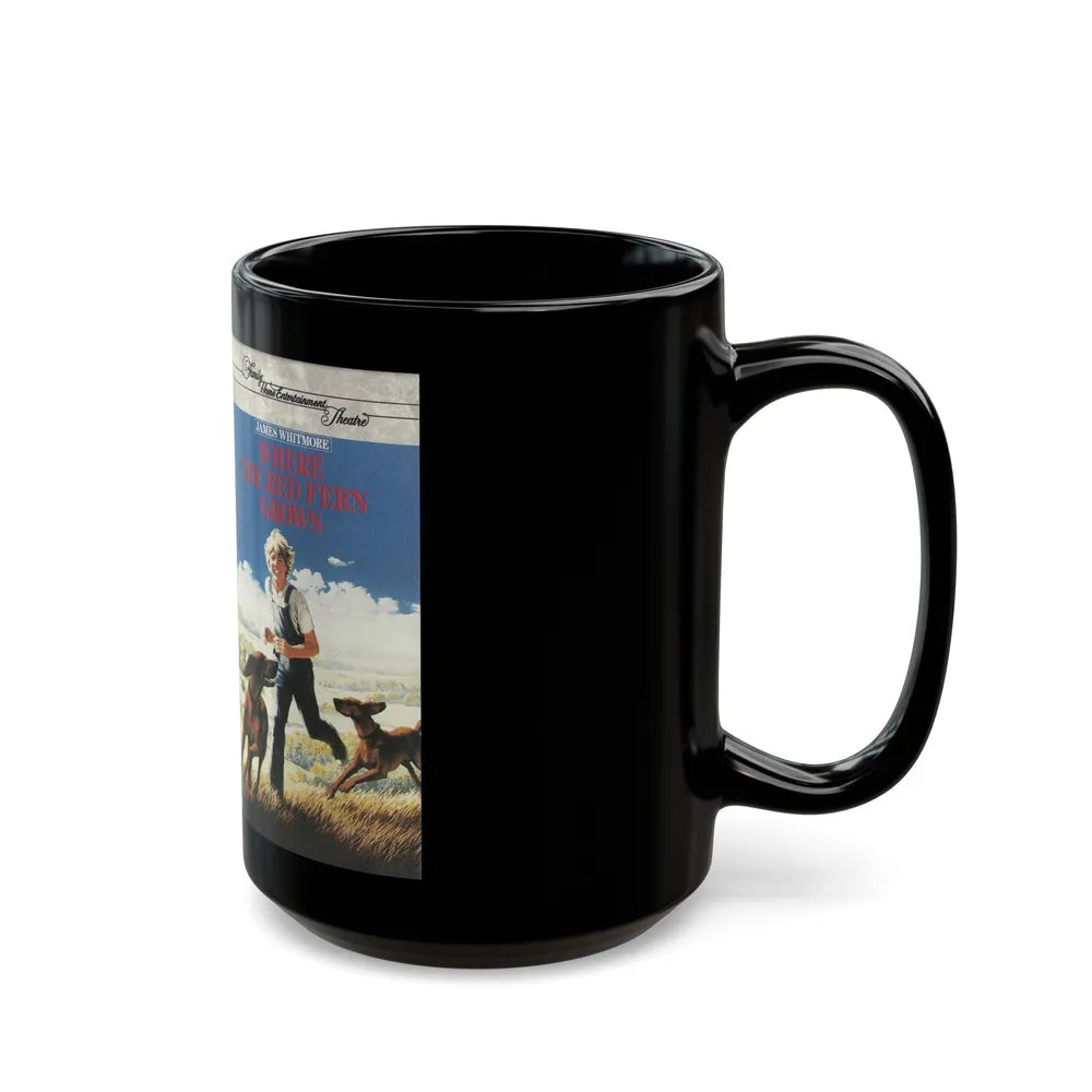 WHERE THE RED FERN GROWS (VHS COVER) - Black Coffee Mug-Go Mug Yourself