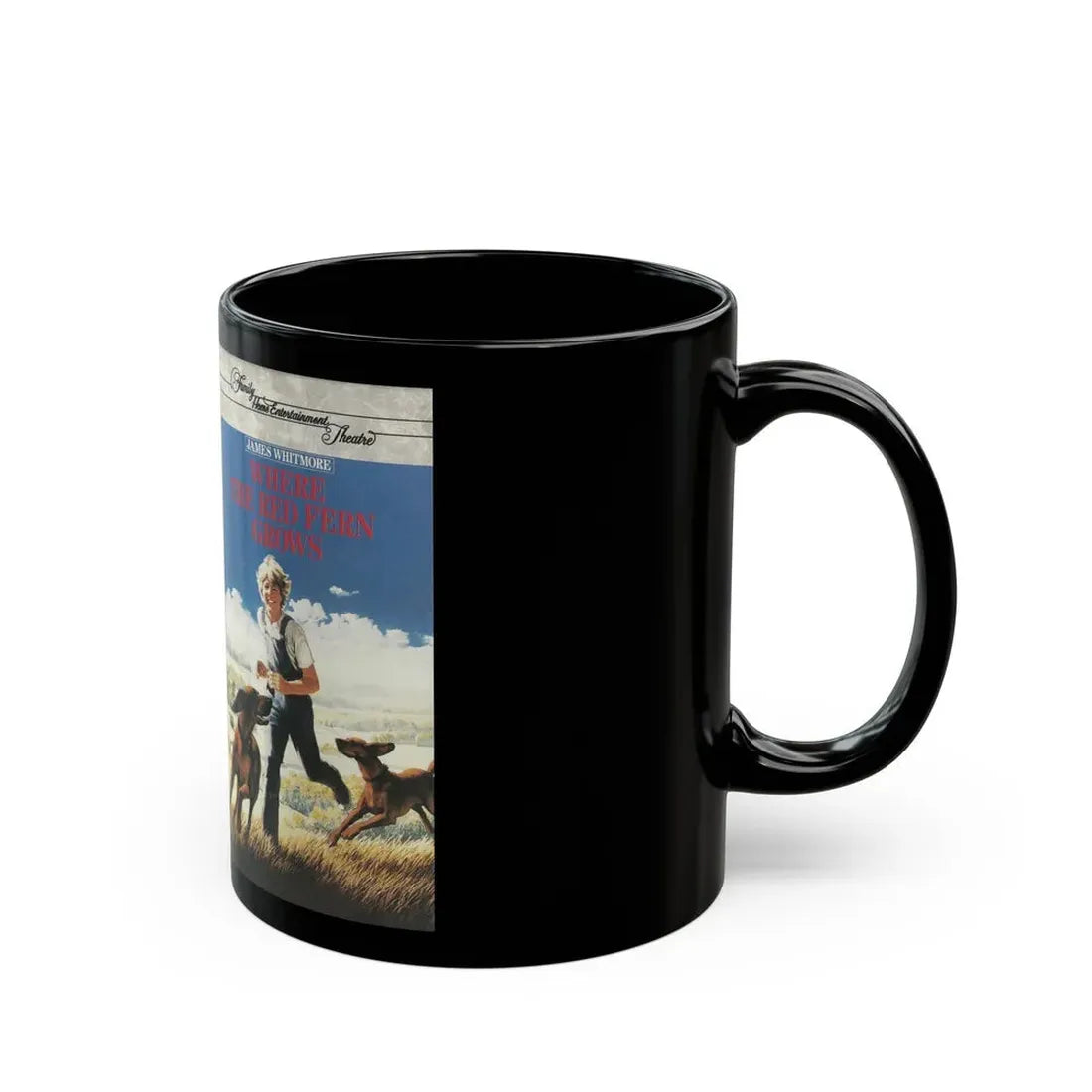 WHERE THE RED FERN GROWS (VHS COVER) - Black Coffee Mug - Go Mug Yourself
