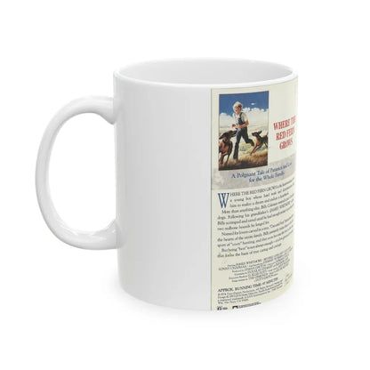 WHERE THE RED FERN GROWS (VHS COVER) - White Coffee Mug-Go Mug Yourself