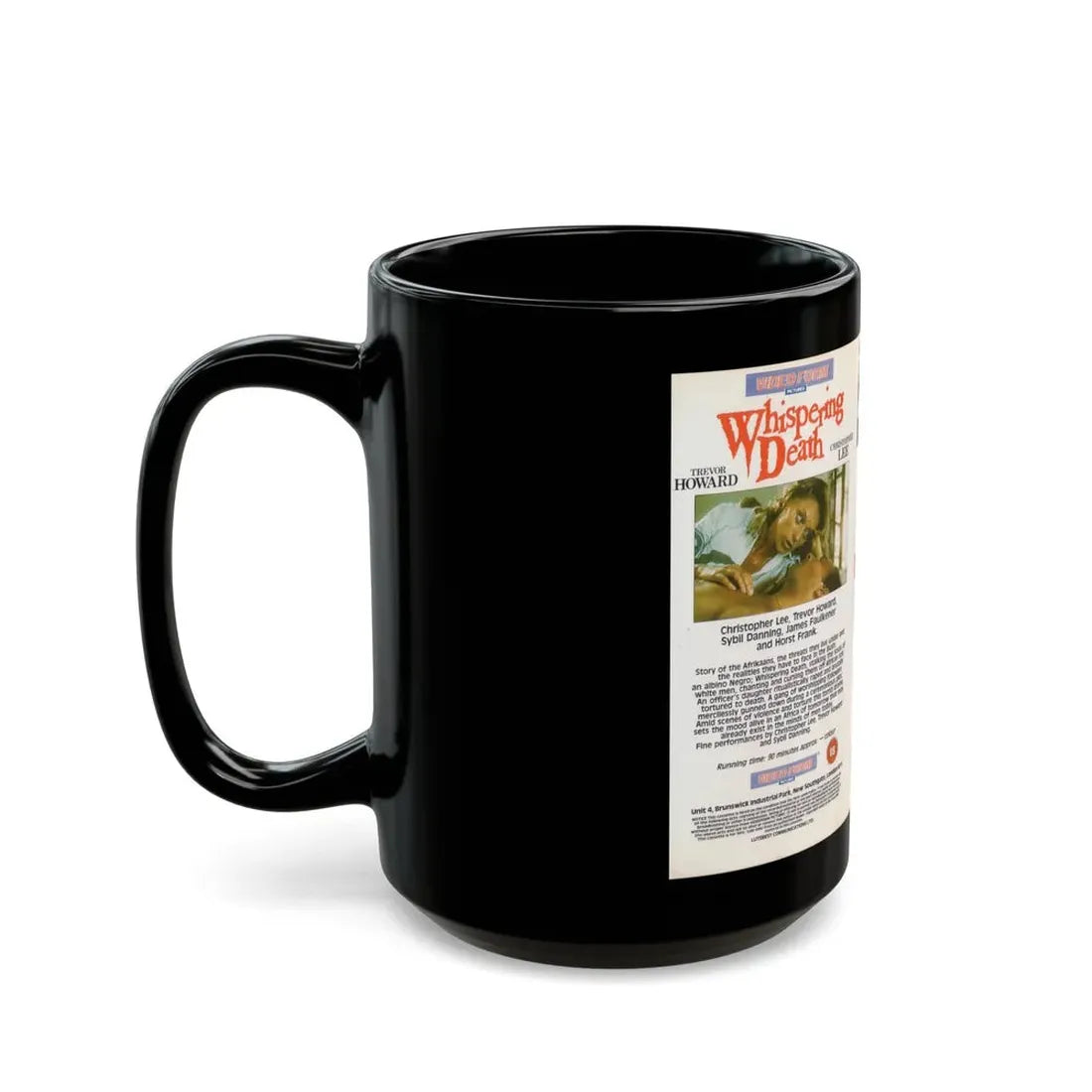 WHISPERING DEATH (VHS COVER) - Black Coffee Mug - Go Mug Yourself