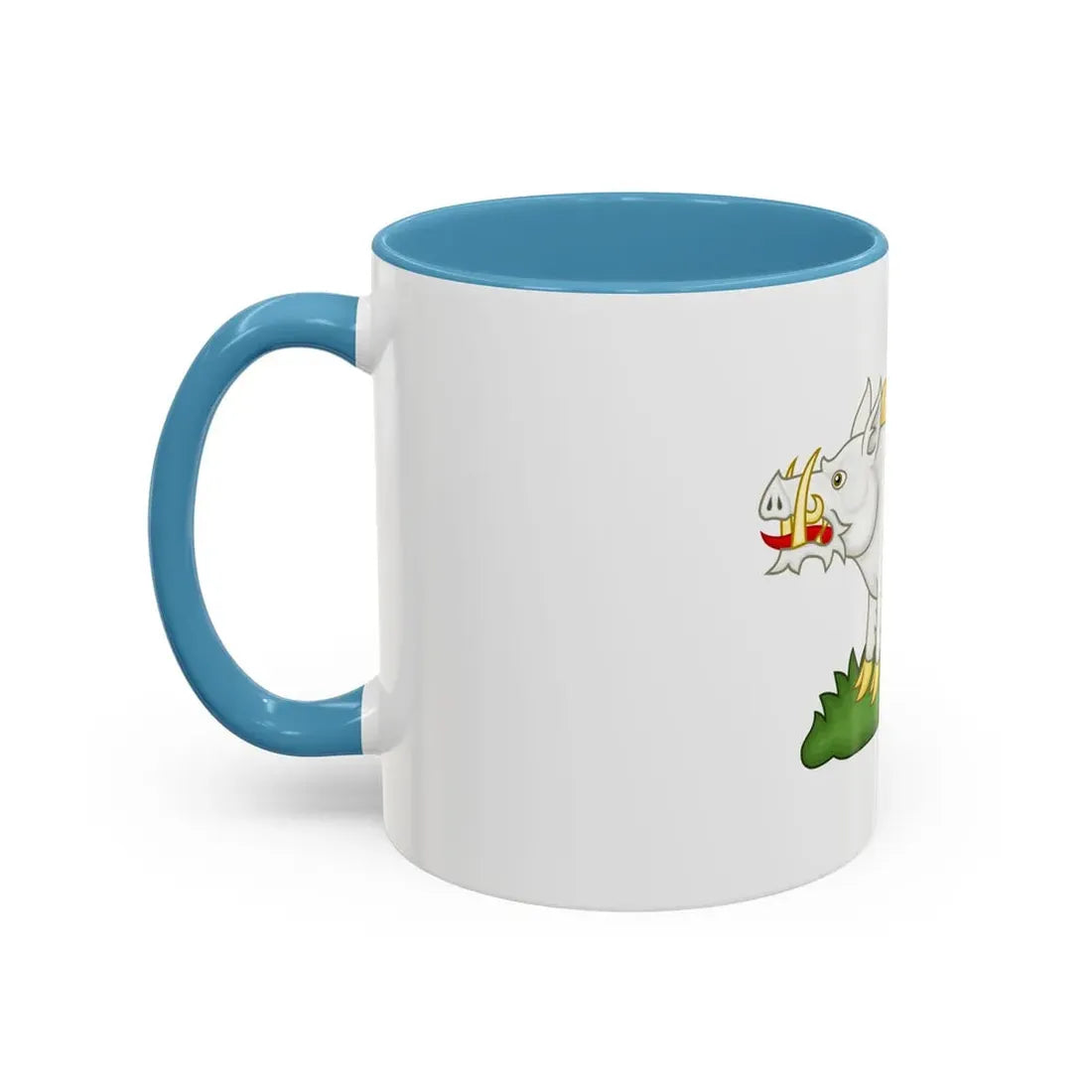 White Boar Badge of Richard III - Accent Coffee Mug - Go Mug Yourself