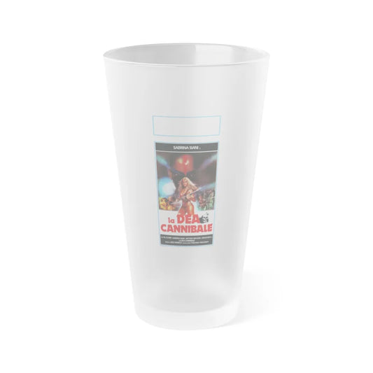 WHITE CANNIBAL QUEEN (ITALIAN) 1980 Movie Poster - Frosted Pint Glass 16oz-16oz-Frosted-Go Mug Yourself