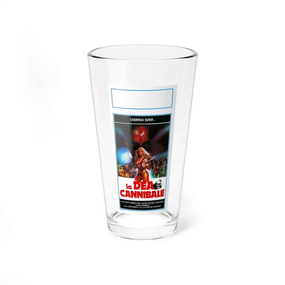 WHITE CANNIBAL QUEEN (ITALIAN) 1980 Movie Poster - Pint Glass 16oz-16oz-Go Mug Yourself