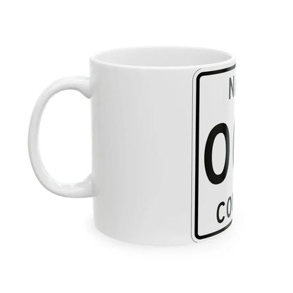 White County Plate Template (Michigan) (Road Sign) White Coffee Mug - Go Mug Yourself