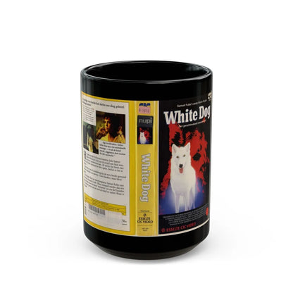 WHITE DOG (VHS COVER) - Black Coffee Mug-15oz-Go Mug Yourself