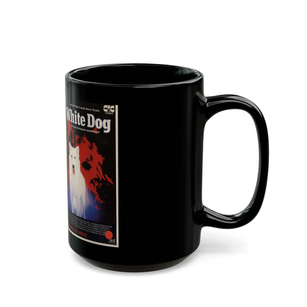 WHITE DOG (VHS COVER) - Black Coffee Mug-Go Mug Yourself