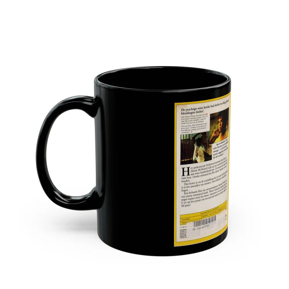 WHITE DOG (VHS COVER) - Black Coffee Mug-Go Mug Yourself