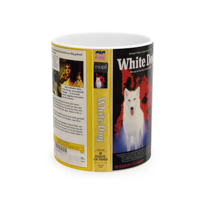 WHITE DOG (VHS COVER) - White Coffee Mug-11oz-Go Mug Yourself