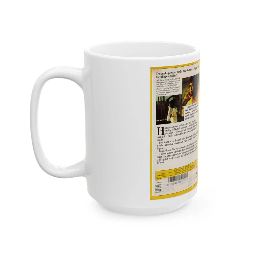 WHITE DOG (VHS COVER) - White Coffee Mug-Go Mug Yourself