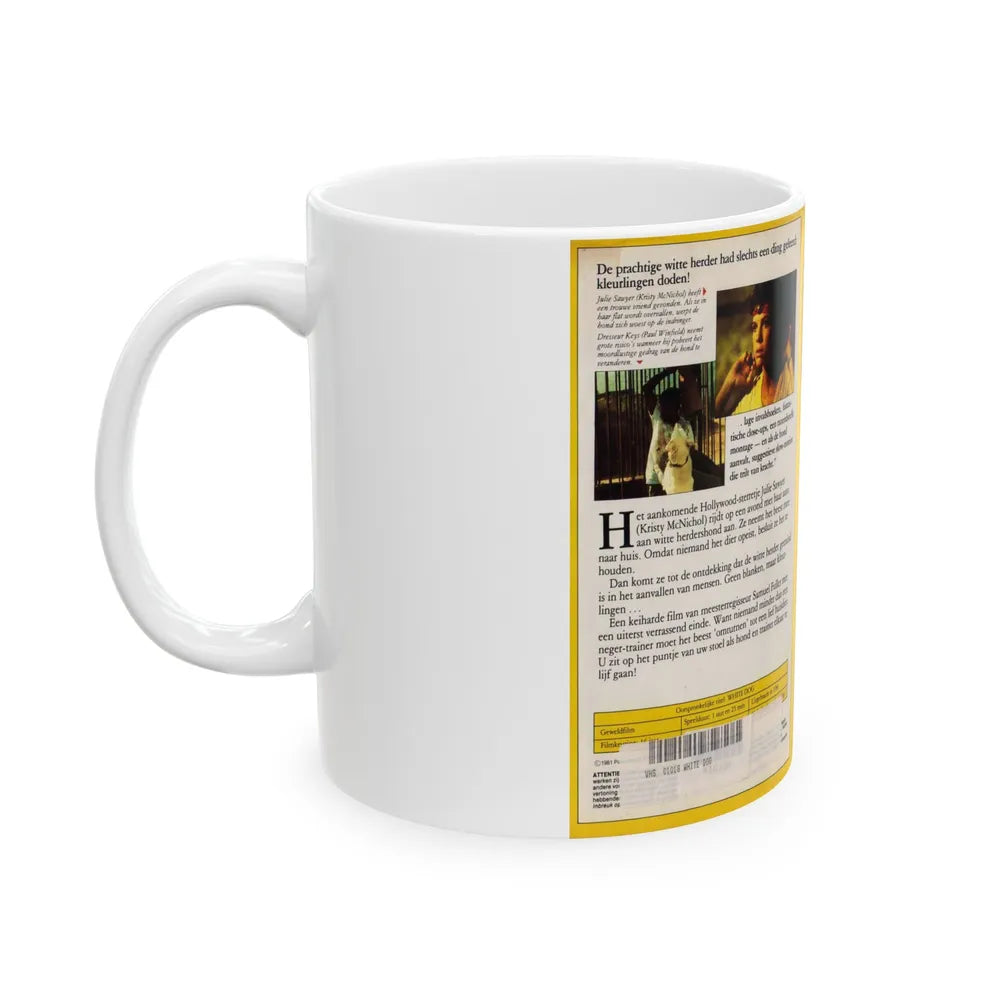 WHITE DOG (VHS COVER) - White Coffee Mug-Go Mug Yourself