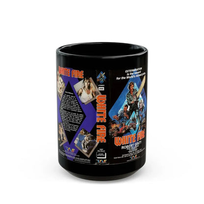 WHITE FIRE WITH ROBERT GINTY (VHS COVER) - Black Coffee Mug 15oz - Go Mug Yourself