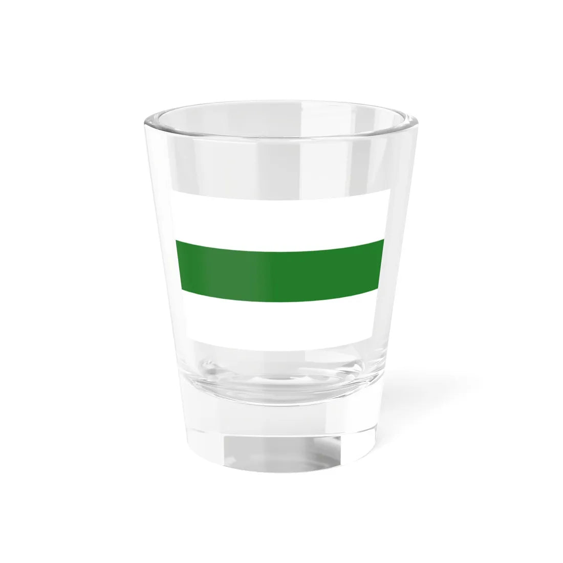 White-green-white flag (Russia) Shot Glass 1.5oz 1.5oz - Go Mug Yourself