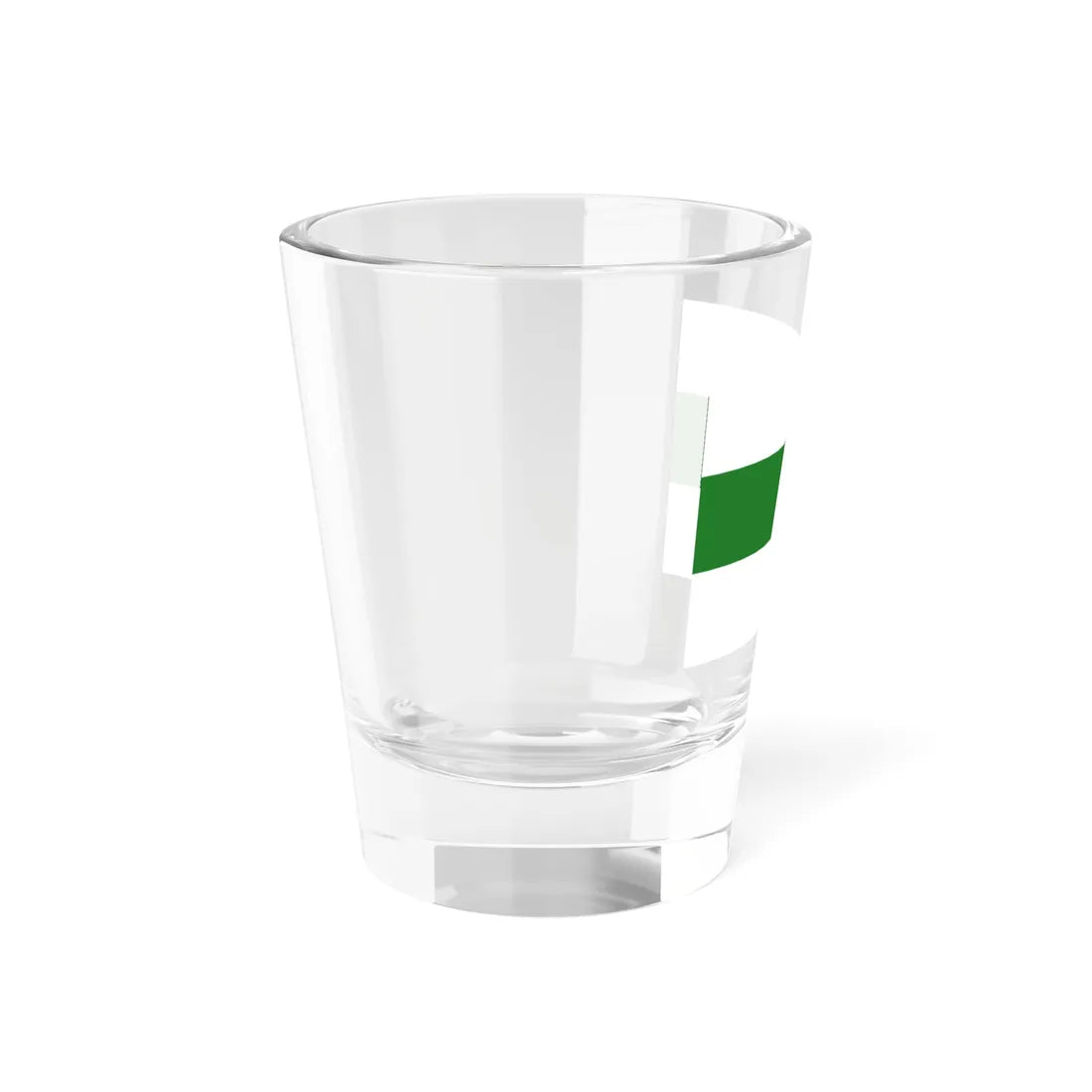 White-green-white flag (Russia) Shot Glass 1.5oz - Go Mug Yourself