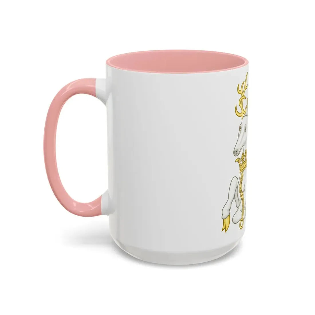 White Hart Badge of Richard II - Accent Coffee Mug - Go Mug Yourself