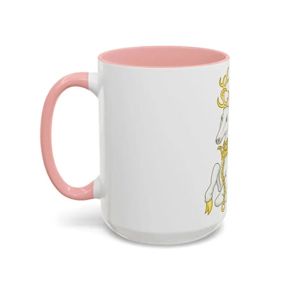 White Hart Badge of Richard II - Accent Coffee Mug - Go Mug Yourself