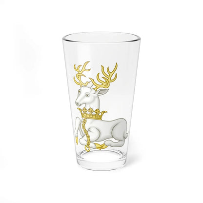 White Hart Badge of Richard II - Pint Glass 16oz-16oz-Go Mug Yourself