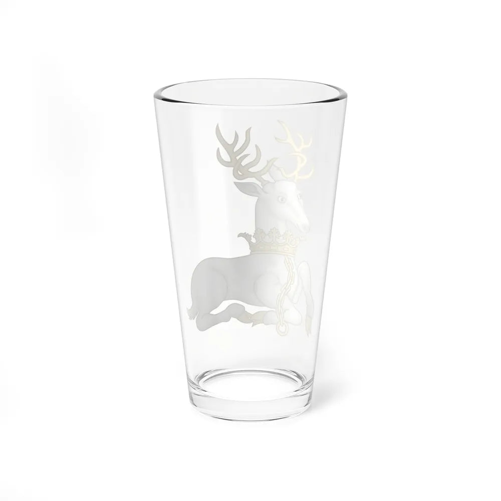 White Hart Badge of Richard II - Pint Glass 16oz-Go Mug Yourself