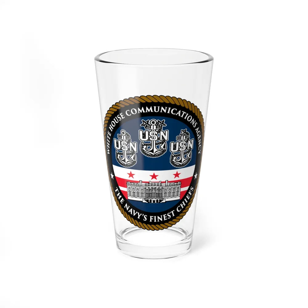 White House Communications (U.S. Navy) Pint Glass 16oz-16oz-Go Mug Yourself