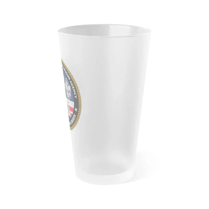 White House Communications (U.S. Navy) Frosted Pint Glass 16oz - Go Mug Yourself