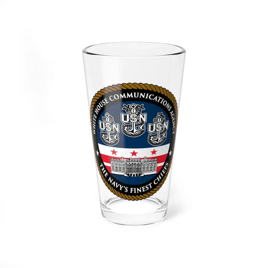 White House Communications (U.S. Navy) Pint Glass 16oz 16oz - Go Mug Yourself