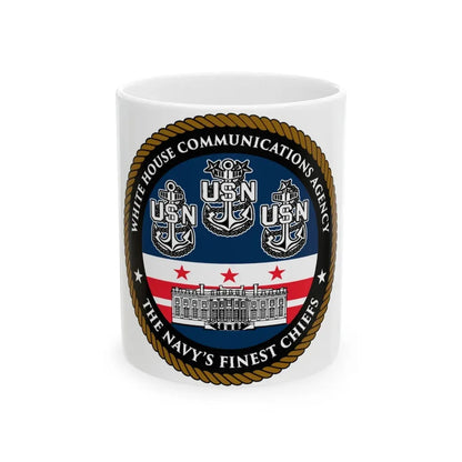 White House Communications (U.S. Navy) White Coffee Mug 11oz - Go Mug Yourself