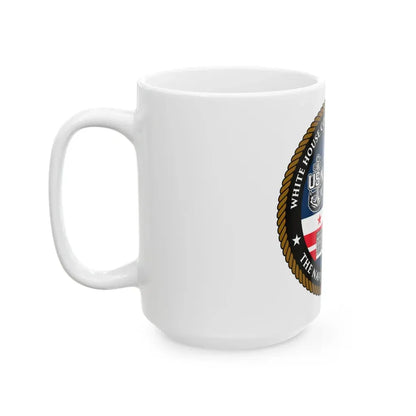 White House Communications (U.S. Navy) White Coffee Mug - Go Mug Yourself