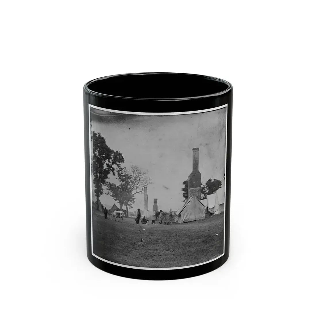 White House Landing, Va. Ruins Of The White House, Burnt During The Federal Evacuation (U.S. Civil War) Black Coffee Mug 11oz - Go Mug Yourself